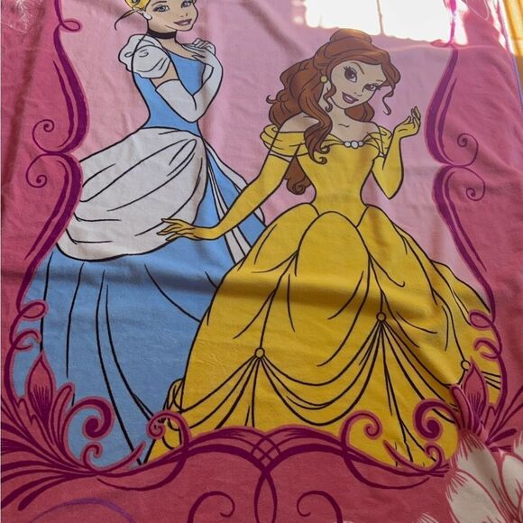 Disney Princess Cinderella and Belle Micro Raschel Twin Blanket; 62" x 90" - Picture 14 of 14